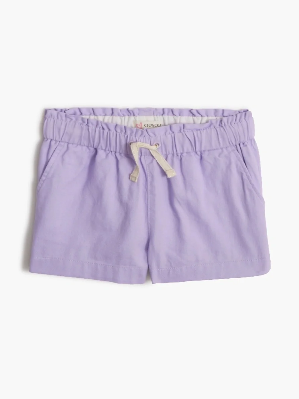 New JCREW CREWCUTS Girls Size 5 Pull-on Paper-Bag Short Vintage Lilac $43 BX059